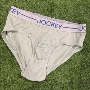 New! Jockey Men’s Light Green Organic Cotton Briefs with Branded Waistband
